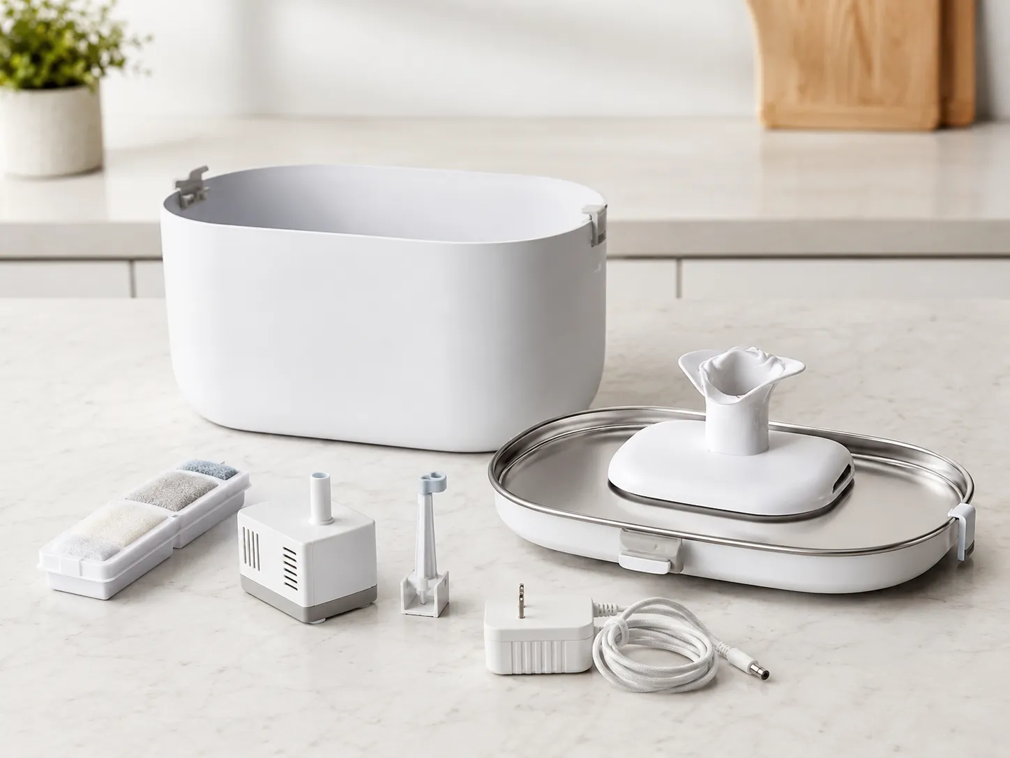 plastic pet fountain dishwasher