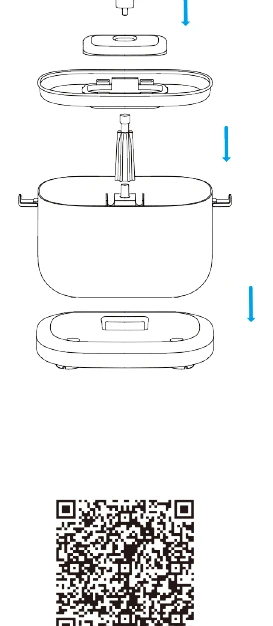 Soaked PLWF105 flat filter positioned in the tray with its opening aligned around the water pipe.