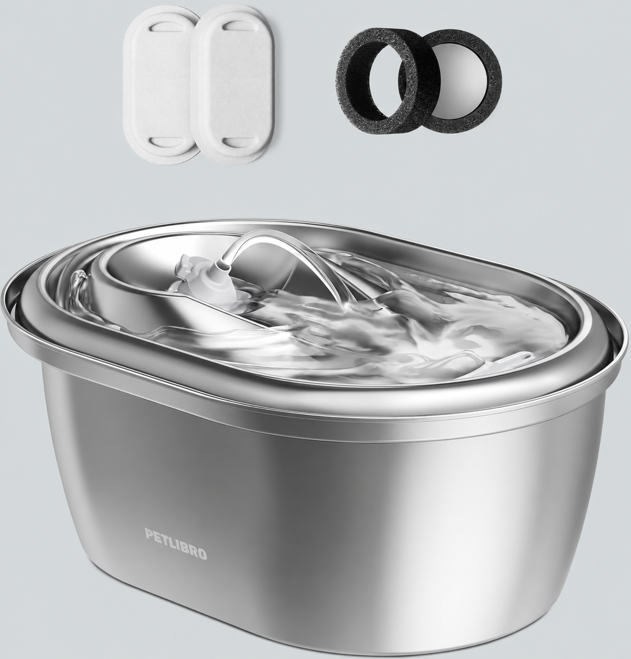 PETLIBRO Stainless Steel Water Fountain 3L